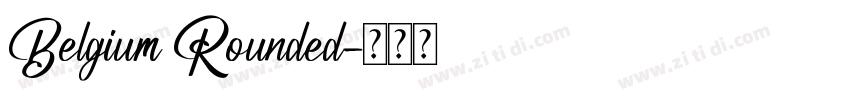 Belgium Rounded字体转换